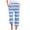 Blue, variant on VERUGU Capri Pants for Women Fashion Stripe Print Pants Elastic Waist Drawstring Loose Casual Straight Leg Capris with Pockets Green M