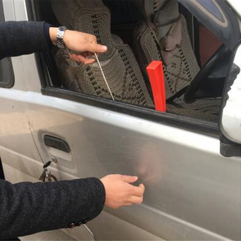 Auto Car Red Door Window Wedge Panel Plastic Window Wedge Paintless Dent Removal Repair Tool Kit Car Door Wedge Repair Tool