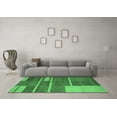thumbnail image 3 of Ahgly Company Indoor Rectangle Abstract Emerald Green Contemporary Area Rugs, 4' x 6', 3 of 4