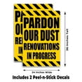 thumbnail image 2 of Pardon Our Dust Renovations In Progress (24" X 36") Vinyl Decal Only (Pack of 2) |Sign|Sticker|Poster, 2 of 4