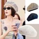 thumbnail image 2 of Airy Lace Beret Hat For Women Cotton Blend French Style Accessory Lightweight Beige Headwear For Fashion Khaki, 2 of 4