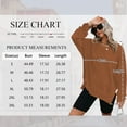 thumbnail image 5 of TEMOFON Womens Long Sleeve Tops Sweatshirts Waffle Knit Crew Neck Fashion Side Slits Casual Pullover Brown, 5 of 10