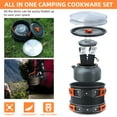 thumbnail image 4 of Ensemble de Cuisson de Camping Ensemble de Batterie de Cuisine de Camping 16 Pcs Ensemble de Casseroles et Poêles de Camping Ensemble de Cuisson de Camp pour Nidification Batterie de Cuisine de Camping et de Randonnée Ensemble de Poêles de Camping et de Randonnée, 4 of 7