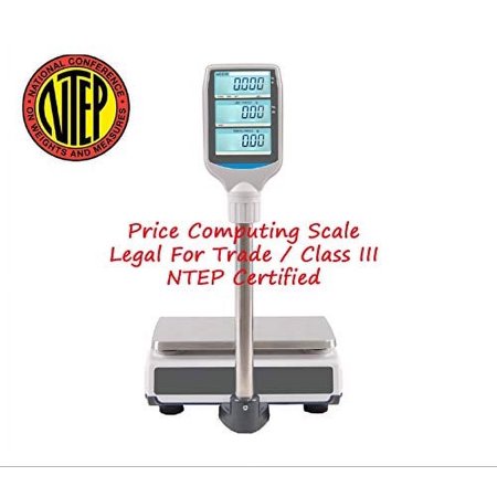 Price Computing Scale T-Scale ZTP Weighing from 0.002lbs up to 30lbs NTEP Legal for Trade Pole Display Type
