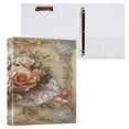 thumbnail image 3 of Ring Binders Butterfly and Roses on Lace Presentation1.5-inch, Slant Ring One-Touch, 3 of 9