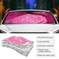 thumbnail image 3 of Kdxio Sparkling Pink Toilet Print Front Windshield Sun Shade,Folding Auto Sunshade for Car Truck SUV-Small, 3 of 5