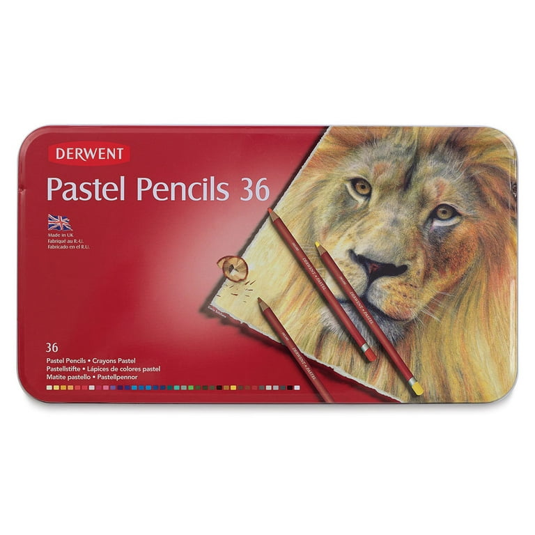 DERWENT Pastel Pencils 36色缶入り Amazon.com : Derwent Pastel Pencils, 4mm Core, Metal Tin, 36