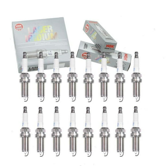 16 pc NGK Laser Iridium Spark Plugs compatible with Chrysler 300 5.7L V8 2009-2020