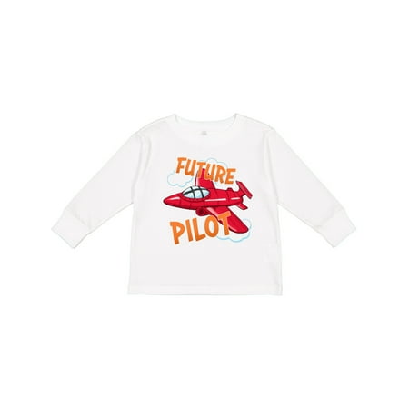 

Inktastic Future Pilot Red Plane Gift Toddler Boy or Toddler Girl Long Sleeve T-Shirt