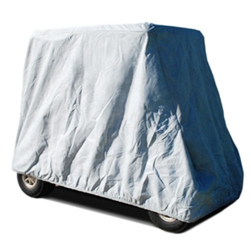 CarsCover HD Waterproof Golf Cart Cover 2 Passenger 5 Layer Storage Covers for Yamaha, Club Car, EZ Go (Fit up to 95 inch Long)