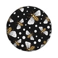 thumbnail image 2 of Easygdp Honey Bees At Night Wheel Sun Guard, Spare Tire Cover,Universal Trailer Suv Truck Camper Travel,Easy To Install And Remove -17 Inch, 2 of 9