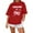 Red, variant on Flash Deal White Fox Sweatshirt Women Tshirt Unisex Streetwear Hip Hop Casual Pullover Tops Great Present For Men Women Womens Graphic T Shirts Rose Gold L Clearance