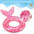 thumbnail image 3 of MoKo Mermaid Pool Float, 23" Inflatable Swimming Ring, Rose Gold, 3 of 8