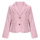 thumbnail image 5 of RKSTN Women's Cropped Blazer Oversized Lapel Single Breasted Button Blazer Business Suit Jacket Top Womens Casual Solid Plus Size Turndown Collar Lightweight Loose Comfy Long Sleeve Office Blazer, 5 of 10