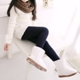 thumbnail image 6 of 2-12T Kids Girls Printed Stretch Winter Warm Fleeced Leggings Long Pants, 6 of 8