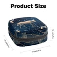 thumbnail image 2 of Constellation Small Bag Period Pouch Small Wire Pouch Zipper Pencil Case Pouch in Plush Fabric, Sponge, and Oxford Cloth - 4.7x6.6x6.6 in, Ideal for Menstrual Pad Storage, 2 of 6