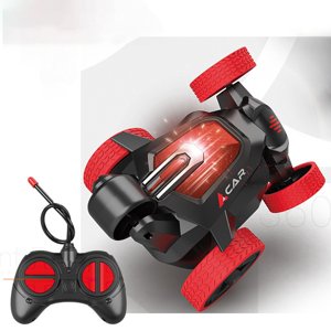 EGNMCR Car Model Remote Control Car Lying Down Walking 360 Degree Dump Car Lights Music Stunt Roll Children Boy Girl Toy Car Remote control cars Birthday Gifts for Kids