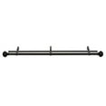 thumbnail image 2 of Black/Silver Double Window Rod Adjustable Curtain Rod Finial Set - 36" - 72", 2 of 2