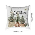 thumbnail image 3 of Christmas Pillow Case Cover with Zipper, Decorative Holiday Pillowcase for Sofa Bed, Indoor Outdoor Polyester Pillow Cover(A), 3 of 4