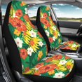 thumbnail image 4 of FUIALDOLG Decorative Vehicle Seat Covers for SUV, Comfy Washable Car Seat Covers Polyester Set of 2, Tropical Floral, 4 of 9