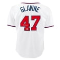 thumbnail image 1 of Tom Glavine Autographed Atlanta City Design White Baseball Jersey, 1 of 3