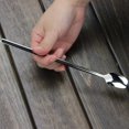 thumbnail image 4 of BRILLAR Juego de cucharas de café - 8 piezas, 15 cm, mango largo, ideal para helados, té y postres, 4 of 5