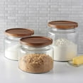 thumbnail image 3 of Masala House Clear Glass Airtight Food Storage Jar (3 Count), 3 of 5