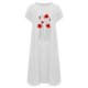 thumbnail image 4 of Vestido estampado de cuello redondo de manga corta de color sólido para mujer con bolsillos Vestido a media pierna Fridja  bnh1898, 4 of 4