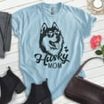 thumbnail image 2 of Husky Mom T-shirt, Unisex Women's Shirt, Siberian Husky Owner, Best Dog Mom Gift, Heather Light Blue, X-Small, 2 of 6