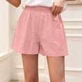 thumbnail image 2 of Yertdoel Pajama Shorts Women Elastic Waist Pockets Casual Lounge Bottoms Solid Color Soft Comfortable Home Sleep Shorts with Pockets, 2 of 8
