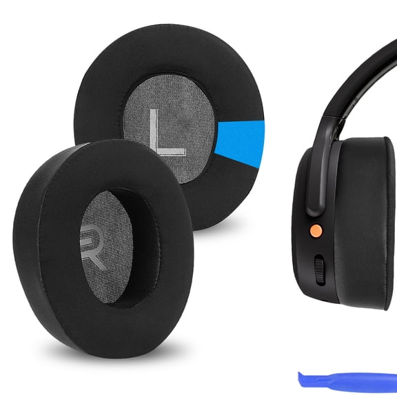 Geekria Sport Cooling-Gel Ear Pads Compatible with Skullcandy Crusher ANC 2 Headphones, Ear Cushions (Black)