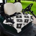 thumbnail image 2 of Golf Cart Seat Covers for 2 Seater, Black Aztec Soft Microfiber Cart Seat Towel Blanket, Ethnic Southwest Boho Farmhouse Absorbent Breathable Non Slip Bench Seats Protector for Golf Course 51"x31", 2 of 8