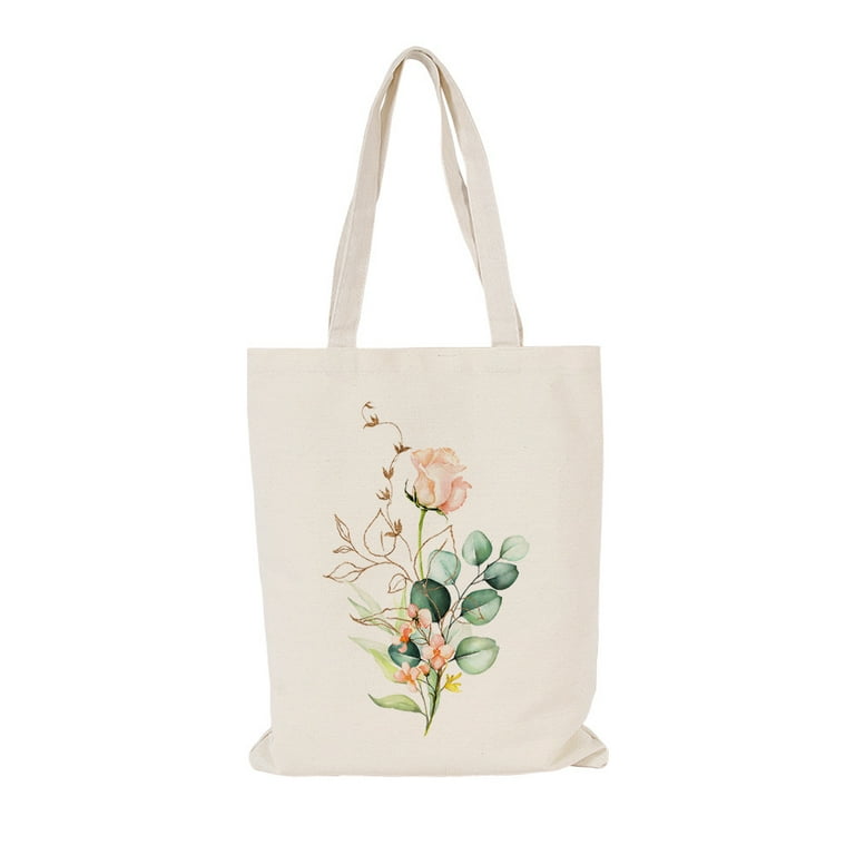 Carry It All Rubber Tote Bag - White Floral