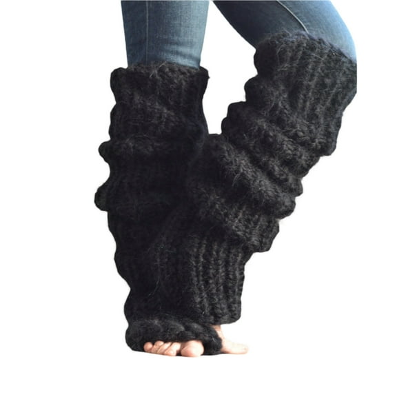 YM YOUMU 1 Pair Mohair Knitted Stockings Legging Boots Cover Sock Cover