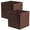 Chocolate-2, variant on Fabric Closet Organizer Cubes Violet 2 Pack Storage Bins