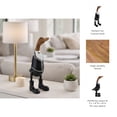 thumbnail image 5 of Decorative Wooden Wedding Duck Figurine for Home Decor - Fun Sculpture for Bathroom, Office, and Living Room Decor - Ideal Table Centerpiece, Shelf Display, or Coffee Table - 16", Black & White, 5 of 12