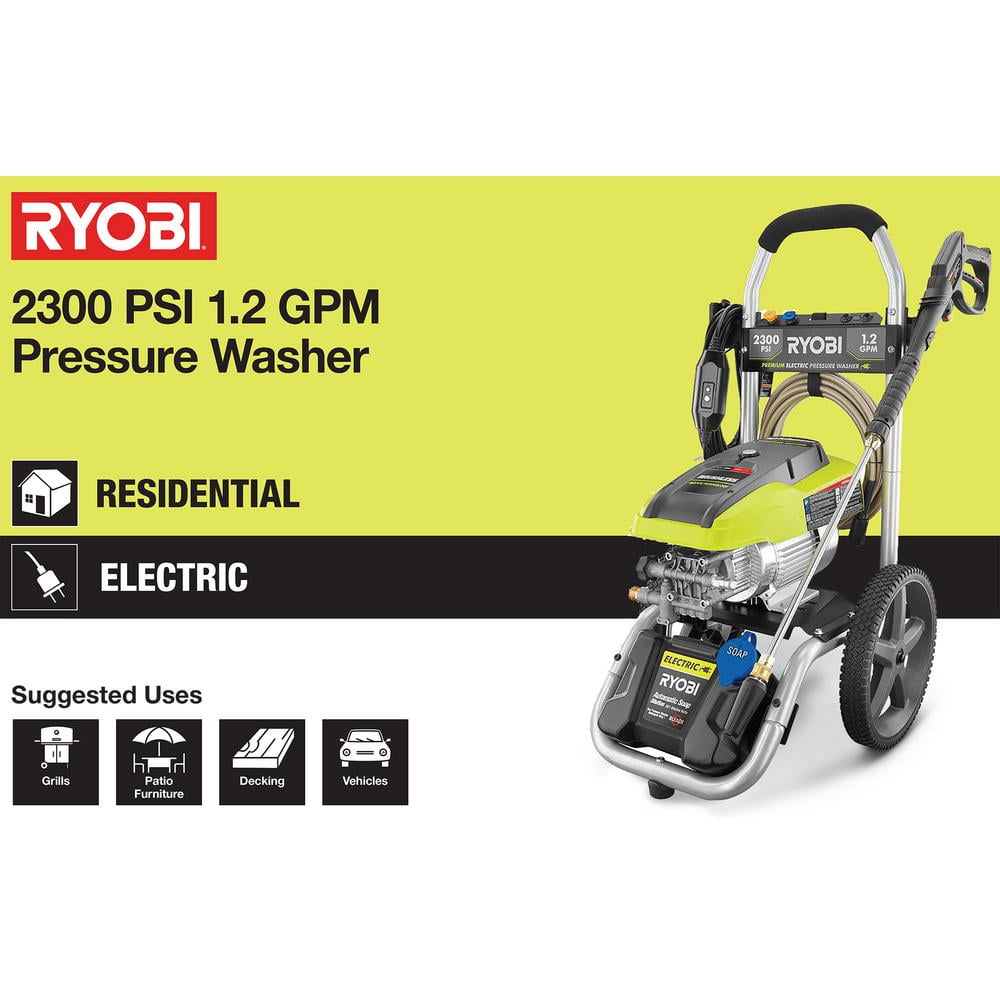 Ryobi 2300 electric pressure washer sale