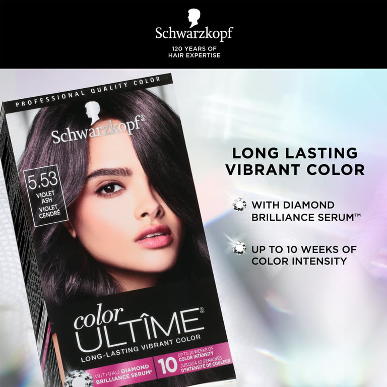 Schwarzkopf Color Ultime Permanent Hair Color Cream, 5.53 Violet Ash -  Walmart.Com