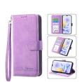 thumbnail image 1 of Funda Tipo Billetera para Honor 400 Carcasa Abatible con Porta Tarjetas, Bolsillo para Efectivo, Soporte Ajustable, Cierre Magnético y Correa de Muñeca Morado, 1 of 6