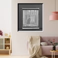 thumbnail image 3 of Historic Framed Print, [Artist with sculpture reflected in mirror] - 2, 17-7/8" x 21-7/8", 3 of 9