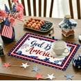 thumbnail image 4 of Dmlowu 4th of July Decorations Placemats 12x18" Insulation Table Mats Non Slip Stain Proof Memorial Day Decorations Outdoor Placemats for Dinner Party Table Hotel Home Decoration, 4 of 7
