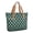 Blue and Black Checkered Pattern, variant on Blue and Black Checkered Pattern Large Tote Bag for Women, Polyester Roomy Beach Bag with Pockets and Zipper, Durable Gifts Ideas for Women Men