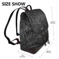 thumbnail image 2 of Balery Black And White Dotted Mochila de Cuero para Mujeres, Gran Capacidad, Bolsa de Viaje Multifuncional, Mochila de Cuero y Bolsa de Hombro para Mujeres, 2 of 4