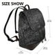 thumbnail image 2 of Balery Black And White Dotted Mochila de Cuero para Mujeres, Gran Capacidad, Bolsa de Viaje Multifuncional, Mochila de Cuero y Bolsa de Hombro para Mujeres, 2 of 4