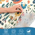 thumbnail image 3 of Yayeee Kitchen Curtains Tier Pair Light Filtering 27"x36" Rod Pocket Short Cafe Window Panel, Cute Animals, 3 of 7