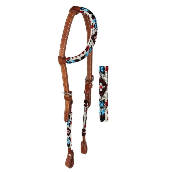 Horse Show Bridle Western Leather Headstall  79RT10HA