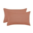 thumbnail image 6 of Mainstays Super Soft Textured Microfiber Bed Sheet Set, Full, Terracotta Dream, 4 Piece, 6 of 11
