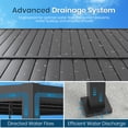thumbnail image 2 of 10' x 13' Louvered Pergola with Adjustable Roof, Outdoor Metal Patio Pergola for Backyard, Pool & Deck, Black, 2 of 7