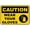 Warning Sign 2, variant on Caution Wood Chipper in Use Sign, 8"x12" UV Printed Aluminum Sign, Weatherproof Security Sign for Home Business