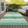 thumbnail image 6 of Addison Rugs Chantille Indoor/Outdoor Transitional Stripes Sage Washable Rectangle Rug, 8' x 10', 6 of 6